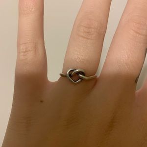 James Avery Delicate Heart Knot Ring- Size 6